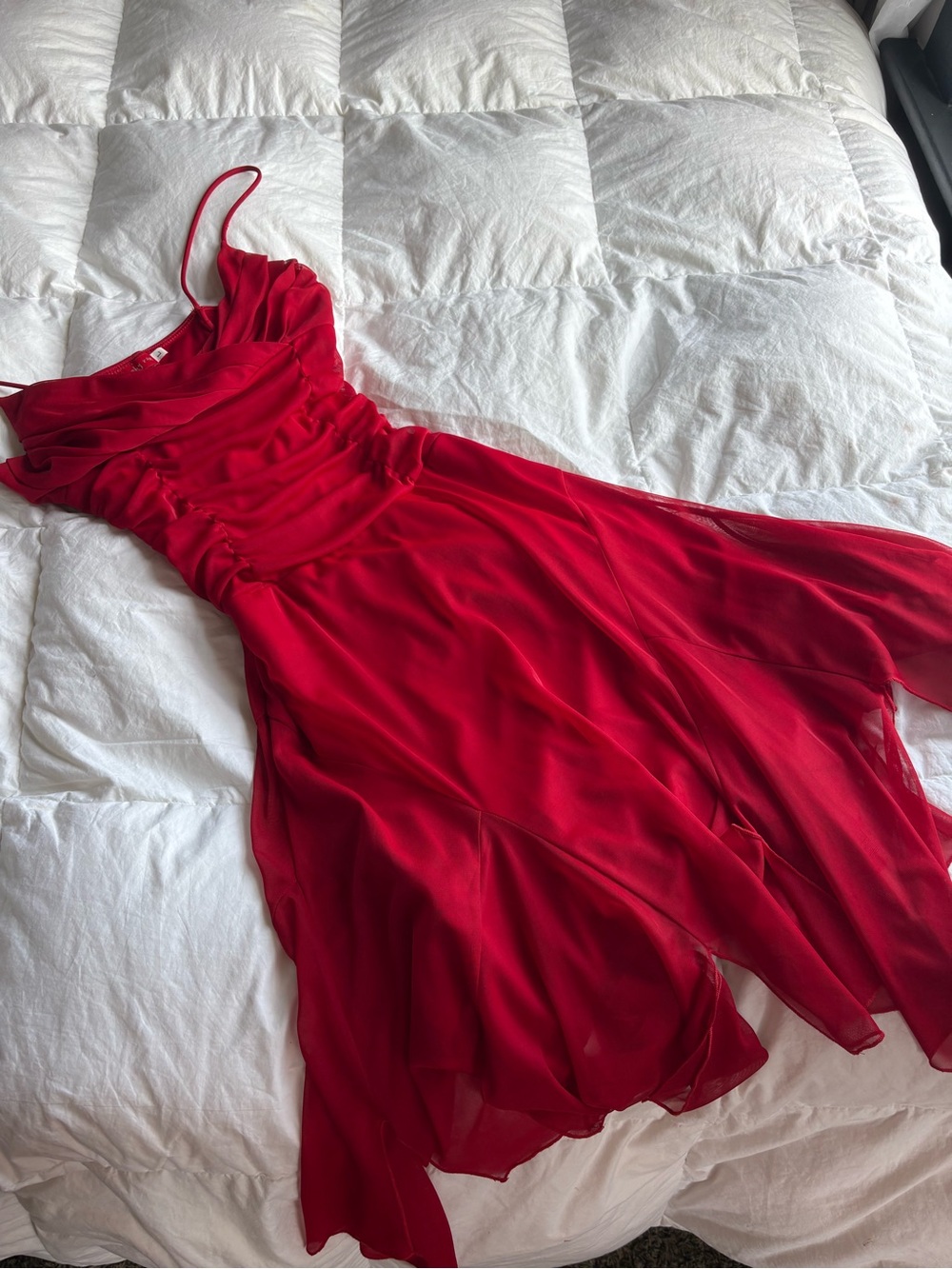 Ruby Rox Red Spaghetti Strap Prom Dress